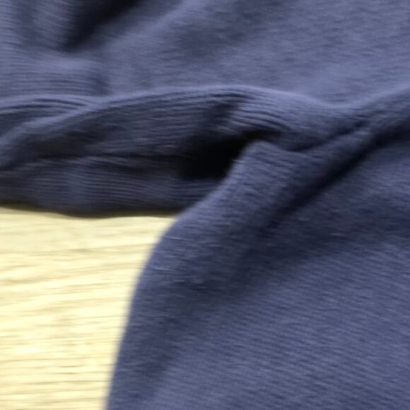 Lauren Ralph Lauren Navy Blue Quarter Zip Gold Embroidered Crest Logo Sweater - Picture 4 of 12